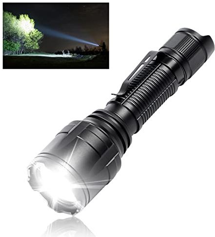 Odepro NT23 LED EDC Taschenlampe, Kompakt & Leicht für Daily Use | 15 Lumen, Hoch/Mittel/Niedrig/Strobe,Langstrecken-Leuchte, Speicherfunktion, mit Taschenclip,für Camping, Wandern, Notfälle