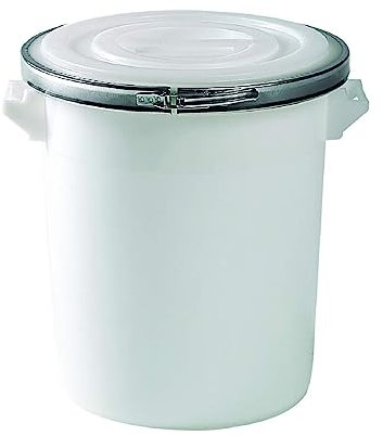 La zappa Contenedor industrial de plástico para alimentos con asas y tapa (100 l - Ø 53 cm)