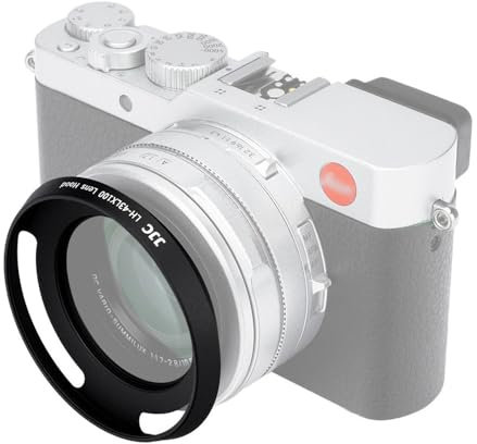 JJC LH-43LX100 Metal Circular E43 Lens Hood for Leica D-Lux 8, D-Lux 7, D-Lux (Typ 109) and Panasonic DMC-LX100, LX100II (Black)