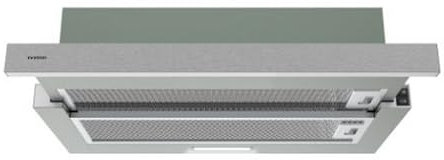 Infiniton CMPE-64ABL Hotte Extatrice 400 m3/h de puissance, largeur 60 cm, encastrable, 2 niveaux de puissance, lumière LED, B, Inox