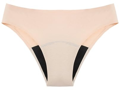 Culotte menstruelle pour femme, maillot de bain, bikini période, maillot de bain, sous-vêtement menstruel anti-fuite, sous-vêtements menstruels pour filles, adolescentes, femmes, beige, M