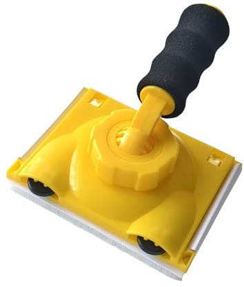 HUVZOR 1 pieza Herramienta para bordes de pintura, herramienta para pintar bordes, herramienta multiusos para cortar bordes de pintura, herramienta multifuncional par(Amarillo)