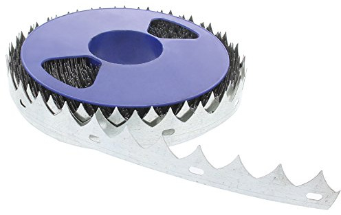 foto-kontor 50m Bandstacheldraht auf der Rolle S-Draht Natodraht Stacheldraht 30mm Klingen mit Ösen