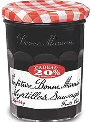 Bonne Maman Confiture de myrtilles sauvages, fruits choisis - Le pot de 370g