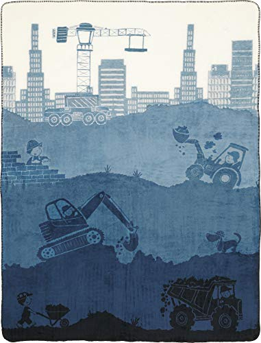Erwin Müller Kinderdecke Baumwollmischung blau Größe 100x150 cm