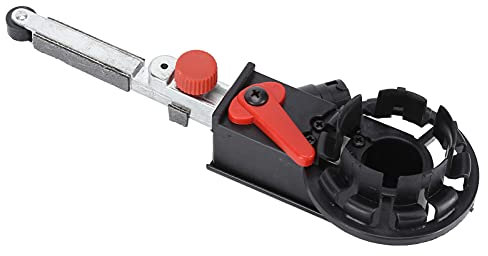 Bandschleifer, kleine kompakte Handbandschleifer für die Holzbearbeitung, einfache Installation Möbelschleifer Leistungsstarker Mini-Bandschleifer mit Schlüssel, Band für 10MM Spindel-Winkelschleifer
