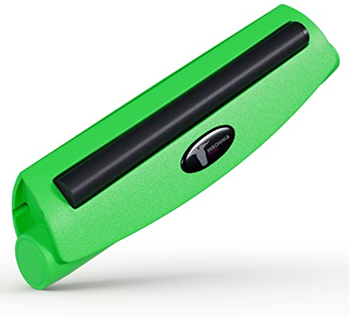 Insomnia Smoke Zigarettendrehmaschine | Tabak Zigarettenrolle Konischev Drehmaschine Zigarettenroller für normale Größe 80 mm oder King-Size-Betten 110 mm Vorrollkegel (King size, Grün)