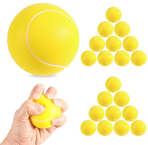 JSMTKJ Schaumstoffbälle 12 Stück Weichschaumstoffball Schaumstoffball Softball Schaumstoff Tennisbälle Sportbälle für Kinder und Erwachsene Neuheit Spielzeug für Party
