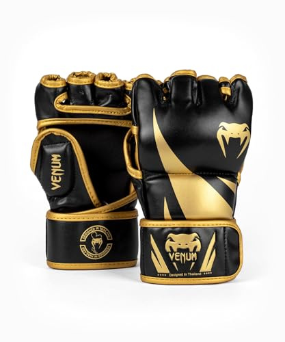 Venum, Challenger 2.0 MMA Guanti unisex adulto, L/XL, nero/oro
