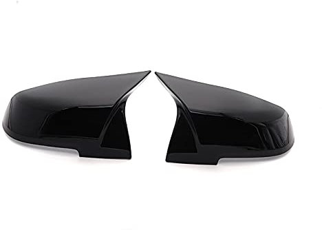 Spiegelkappen,Auto Rückspiegel Kappe,Rückspiegel A Fit verwendung für BMW 1 2 3 4 X Serie Rückansicht Seitenspiegelabdeckung F20 F21 F22 F23 F30 F32 F36 X1 E84 F87 M2 Kohlefaser-Muster-Zubehör(Bright