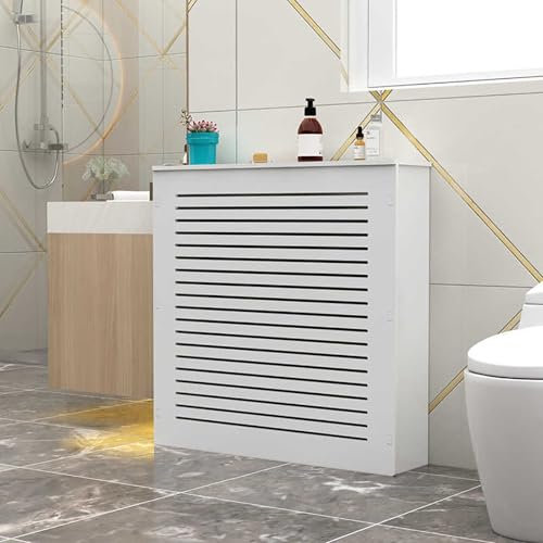 BAYTEWJX Copricalorifero Moderno Termosifone Protezione Radiatore Copritermosifone a Doghe Copricontatore da Interno Arredo Cavo e Traspirante per Casa Ufficio Hallway Living Room.