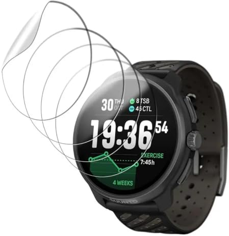TMahhbid [5 st] Hydrogelfilm skärmskydd för Suunto Race 2, HD TPU flexibelt genomskinligt skärmskydd [beröringskänslighet]