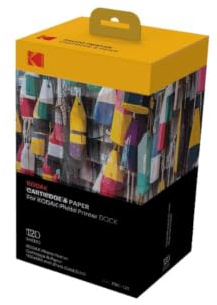 Kodak Station & W-LAN Fotodrucker-Patrone-PHC– Nachfüllpatrone und Fotopapiere - 120 Blätter | Pack 120 Fotos, kompatibel Realipix Moments, Imprimantes Kodak Dock, Dock Plus, PD450, PD460, PD480, Technologie 4PASS