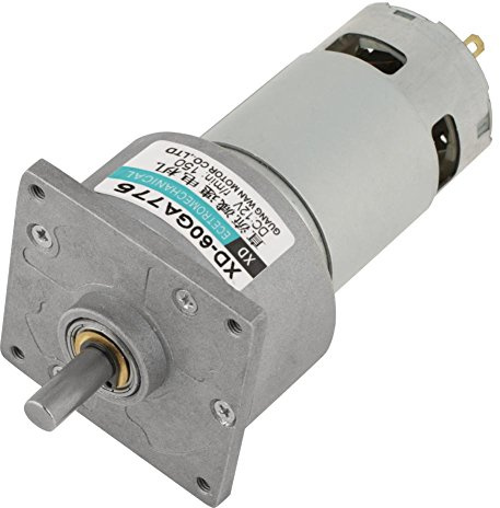 Gleichstrommotor, 12V / 24V Mikromotor Metallgetriebemotor Drehzahl einstellbar 10-600 U/min 35W CW/CCW Motor mit niedriger Drehzahl(12 V 150 U/min)