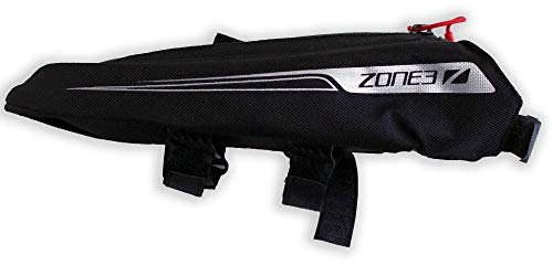 ZONE3 Aero Top Tube - Bolsa de Ciclismo/triatlón Bento Box, Color Negro y Plateado, Talla única