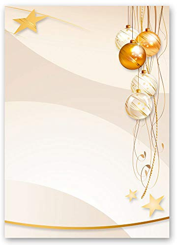 Motivpapier FROHE FESTTAGE Weihnachten - DIN A5 Format 250 Blatt - Paper-Media