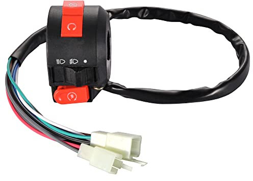 WOOSTAR Izquierda Interruptor Arranque Reemplazo para Taotao 50cc 70cc 90cc 110cc 125cc 150cc Sunl Coolster ATV Quad 4 Wheeler