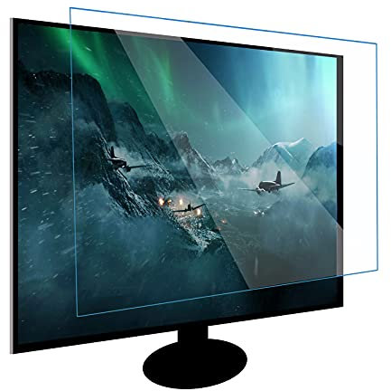 ZLSD Proteggi Schermo da 32-39 Pollici per TV AntiGraffio, Filtro Che Blocca La Luce Blu UV Senza Bolle, per LCD, Guidato, OLED e 4k HDTV, Personalizzabile,HD-32inch(698x392MM)