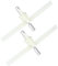 Kenekos - 2x Mitnehmer geeignet für Bosch MUM4/MUM8 Ersatzteil für Küchenmaschine, ProfiMaxx 44, 45, 46, 47, MUZ8DS1, MUZ4DS2, MUZ4DS3, 00091027/091027, Quelle TurMix, Durchlaufschnitzler Flügel