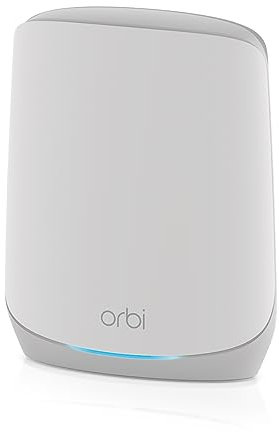 NETGEAR Orbi Whole Home Tri-Band Mesh WiFi 6 Add-on Satellite (RBS760) – funktioniert mit Ihrem Orbi WiFi 6 System – bietet Abdeckung bis zu 2.500 m² – AX5400 bis zu 5,4 Gbit/s