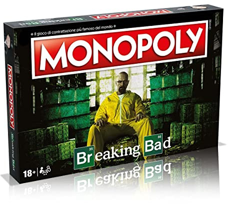 Hasbro Winning Moves — Breaking Bad, Monopoly, Brettspiel, italienische Ausgabe | Ab 18 Jahren, Spielsteine zum Sammeln, Sprache — Italienisch