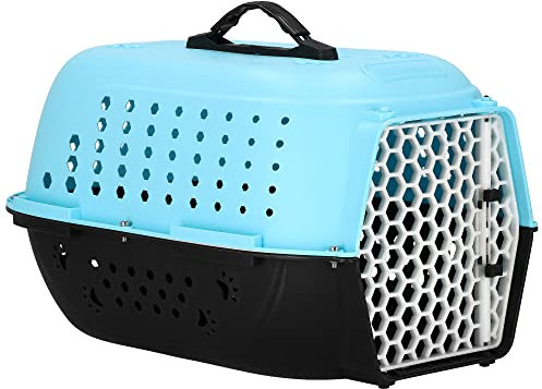 SPRINGOS Transportbox Hundebox Tiertransportbox 48 x 28 x 33 cm Hartschale Kunststoff Katzen Hunde