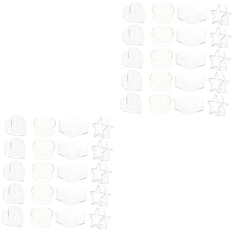 COHEALI 40piezas Caja De Velas Con Mechas Para Manualidades y Accesorios De Joyería Organizador De Pequeños Artículos y Velas