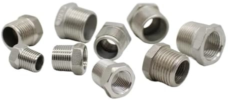 Reduzierbuchse männlich x weiblich 1/8 1/4 1/2 3/4 1 1-1/4 1-1/2 BSP-Gewinde Edelstahl SS 304 Sanitärrohrverschraubungen (Color : DN20 to DN40)