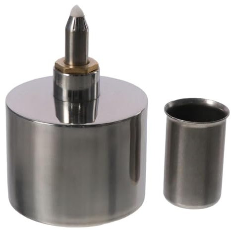 Fudeshe Bunsen Burners Alcohol Burner 200ML 200ML Dental Lab Equipment Stainless Steel Stainless Steel Lamp with Cover Alcohol Lamp