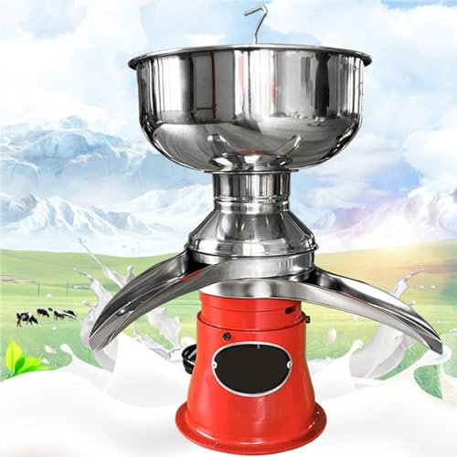 YEHOZZ Milk Electric Cream Centrifugal Separator, Electric Milk Skimmer 13.2 Gal/H Stainless Steel Milkshake Butter Separator for Sheep Goat Cow Milk