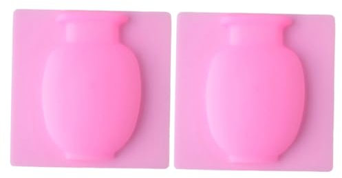 Alipis 2stücke Saugfähiger Silikon-vase Kühlschrank Aufkleber Kreative Wanddekoration Für Zuhause Wiederverwendbar Und Abwaschbar Transparent