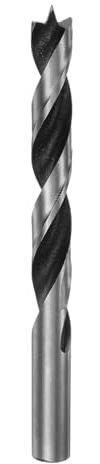 sourcing map Brad Point Drill Bits 12mm(30/64) Dia Straight Round Shank Drill Metric Brad Point 4.1 Drilling Depth Spiral Twist Drill Bits for Carpenter Woodworking Plastic Rubber