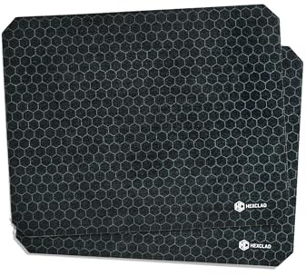 HexClad 2-Piece Dish Drying Mat Set Made of Absorbent Fabric that Holds up to 8oz of Liquid, Ultra-Thin Design for Fast Drying, Waterproof and Non-Slip Backing, Cut for a Universal Fit that Won’t Fray