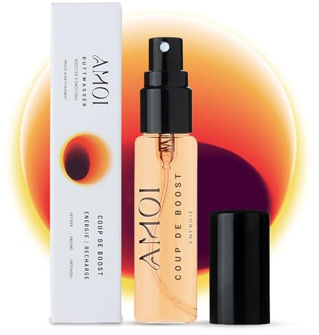 AMOI - COUP DE BOOST - Eau de Parfum Stimulierend 10 ML - Duftnoten aus Elemi-Harz, Rosa Pfeffer & Mandarine - +85% Natürlich - Emotionsbooster
