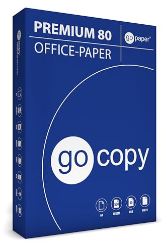 gocopy 500 Blatt Kopierpapier PREMIUM 80 DIN A4 holzfrei weiß FSC | EU-ECOLABEL (1x 500 Blatt)