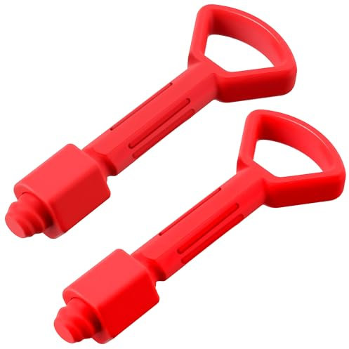 Enhon 2 Pieces for Big Bobby Car Classic, Rot Anhängerkupplungsstift, Zubehör für Kinderfahrzeuge, Hochwertiger Kunststoff
