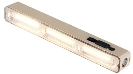 Barra Luminosa Magnetica | Lampada Magnetica per Cucina | Luce Lavoro Portatile Multifunzionale con Display LED per Garage Cucina Bagno e Vanità