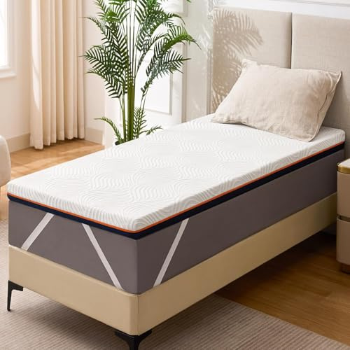 Solviente Premium Topper 90x200cm H4-10cm Memory Foam & Kaltschaum, Orthopädisch & Atmungsaktiv, Oeko-TEX® Zertifiziert, Abnehmbarer Bezug, rutschfest, Langlebig & Hygienisch