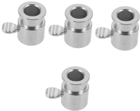 Abaodam 4 pièces Accessoire de Tournebroche pour Barbecue Support de Tige de Grillade Robuste Poids Déquilibrage Rotatif Manille de Sécurité pour Broche Kit de Fixation Fiable