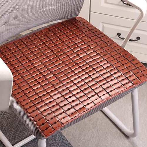 Cojín reversible de bambú para silla de dormitorio, cama doble, tapete plegable Mahjong de verano, suave y transpirable, respetuoso con el medio ambiente, comodidad para el hogar y los viajes