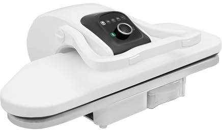 ZHDPYHDD Stiratrice professionale da 2200 W, 66 x 53 cm, con 5 impostazioni del tessuto, riscaldamento rapido in 3 minuti, per camicie, biancheria da letto, piano del tavolo per casa e negozio (bianco