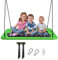 RELAX4LIFE Altalena Ovale da Giardino, Altalena a Nido con Corde Regolabili, Sedia Sospesa Multiuso per Bambini e Adulti, Carico 120/150/300 kg (150x80x180cm,300kg, Verde)