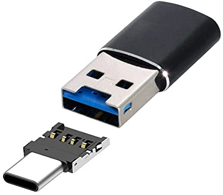 cablecc USB 3.0 auf Micro SD SDXC TF Kartenleser mit Micro Type-C USB-C OTG Adapter für Tablet/Handy ..