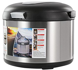 Tayama Stainless Steel Thermal Cooker,Black,5 Qt.