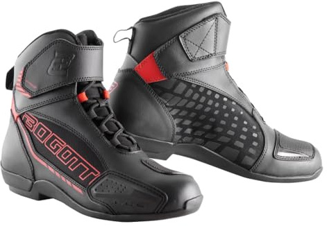 Bogotto GPX Motorradschuhe, schwarz/rot, 42