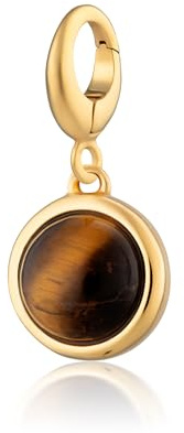 Lily Charmed - 18ct Gold Plated Tigers Eye Healing Stone Charm