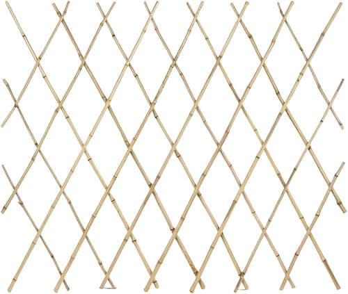 Treillis de jardin pliable en bambou - Aide à l'escalade - Support de fleurs