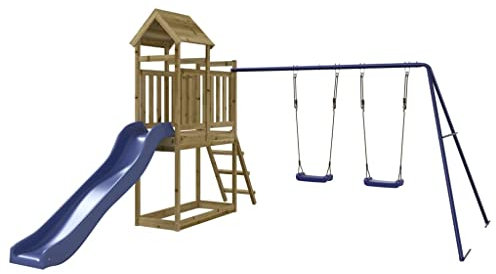 vidaXL Set da Gioco da Esterno in Legno di Pino Impregnato