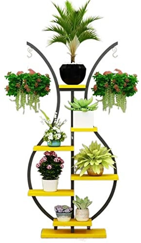 Pflanzenständer Blumenständer Blumenregal Kreatives Eisen-Pflanzenregal, Mehrschichtiger Pflanzenständer Für Innen- Und Außenhof, Terrasse, Balkon Pflanzenregal Blumenbank ( Blue : D , Size : 152*69*2