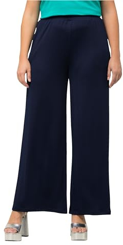 Ulla Popken Women's Marlene Pants, Blue, 28 UK/30 UK